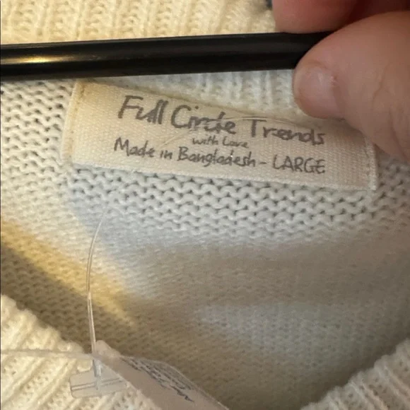 Argyle Knit Crop Sweater Vest — Cream & Blush - Picture 2 of 6